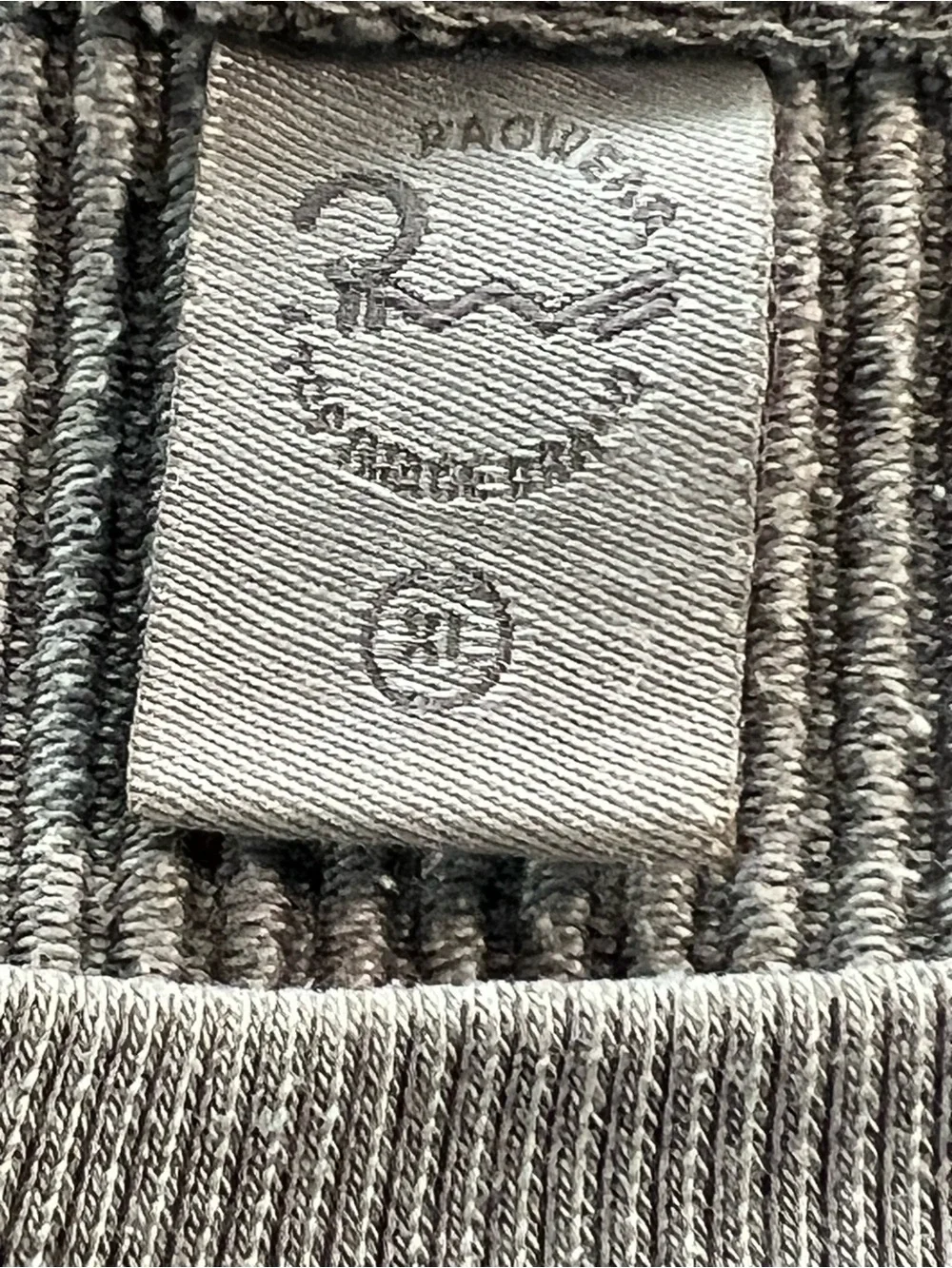 Ragwear Enchanted Vine Sage Green Vintage Wash Ribbed Sweatshirt Unisex Size XL